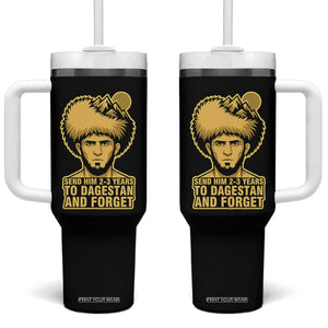Send Him 2 3 Years to Dagestan and Forget Tumbler With Handle Funny MMA Fighter Discipline TS02 One Size: 40 oz Black Print Your Wear