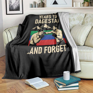 Send Him 2 3 Years to Dagestan and Forget Throw Blanket Funny MMA Fighter Training Discipline TS02 Print Your Wear