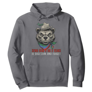 Dagestan Bear MMA Fighter Discipline Hoodie Send Him 2 3 Years and Forget TS02 Charcoal Print Your Wear