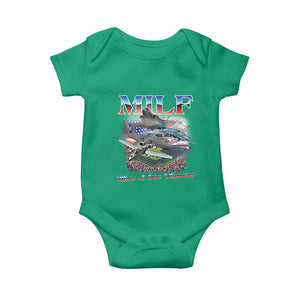 MILF Man I Love Flyovers Meme Baby Onesie for Aviation Buffs Patriotic Meme Lords TS02 Irish Green Print Your Wear