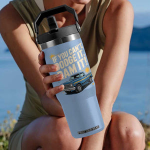 If You Cant Dodge It Ram It Funny Truck Meme Flip Straw Tumbler for Gearheads Country Road Warriors TS02 One Size: 30 oz Light Blue Print Your Wear