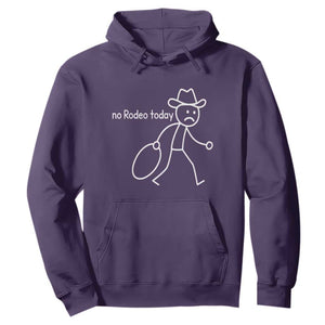 No Rodeo Today Sad Cowboy Stick Figure Meme Hoodie Funny Yeehaw Depression TS02 Purple Print Your Wear