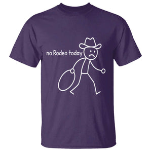 No Rodeo Today Sad Cowboy Stick Figure Meme T Shirt Funny Yeehaw Depression TS02 Purple Print Your Wear