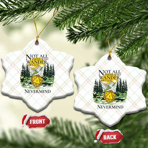 Not All Those Who Wander Are Lost RPG Gamers Ceramic Ornament Funny Dice Nevermind Adventurers TS02 Print Your Wear