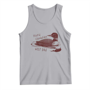 Stupid Canadian Wolf Bird Common Loon Tank Top Funny Absurd Bird Meme Humor TS02 Athletic Heather Print Your Wear