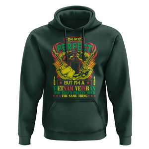 I'm Not Perfect But I'm A Vietnam Veteran Hoodie Patriotic Heroes TS02 Dark Forest Green Print Your Wear
