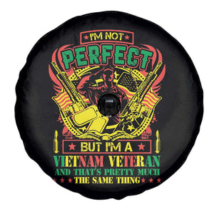 I'm Not Perfect But I'm A Vietnam Veteran Spare Tire Cover Patriotic Heroes TS02 Print Your Wear