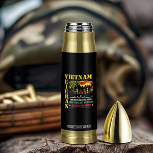 Vietnam Veteran Bullet Tumbler Patriots Defended The Dream American Flag TS02 Print Your Wear