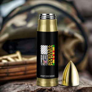 Vietnam Veteran Bullet Tumbler Honor Patriotic Soldier American Flag TS02 Print Your Wear