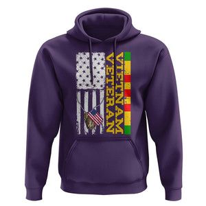 Vietnam Veteran Hoodie Honor Patriotic Soldier American Flag TS02 Purple Print Your Wear