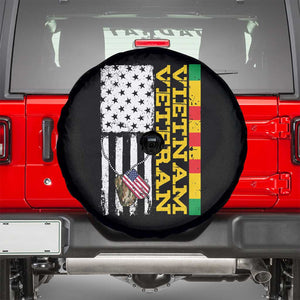 Vietnam Veteran Spare Tire Cover Honor Patriotic Soldier American Flag TS02 Black Print Your Wear