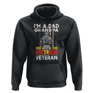 I'm A Dad A Grandpa And A Vietnam Veteran Hoodie Patriotic Father TS02 Black Print Your Wear