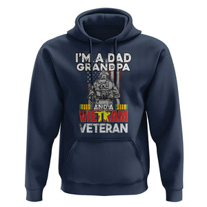 I'm A Dad A Grandpa And A Vietnam Veteran Hoodie Patriotic Father TS02 Navy Print Your Wear