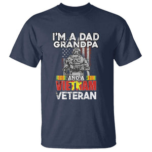 I'm A Dad A Grandpa And A Vietnam Veteran T Shirt Patriotic Father TS02 Navy Print Your Wear