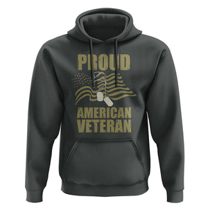 Proud American Veterans Hoodie Patriotic Soldiers Military US Flag Pride TS02 Dark Heather Print Your Wear