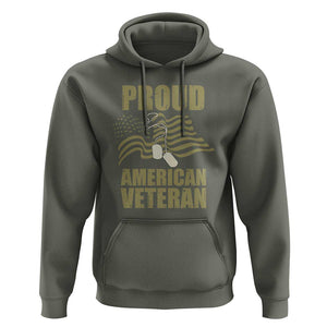 Proud American Veterans Hoodie Patriotic Soldiers Military US Flag Pride TS02 Military Green Print Your Wear
