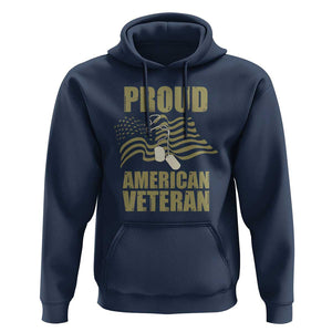 Proud American Veterans Hoodie Patriotic Soldiers Military US Flag Pride TS02 Navy Print Your Wear