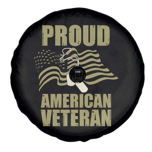 Proud American Veterans Spare Tire Cover Patriotic Soldiers Military US Flag Pride TS02 Print Your Wear
