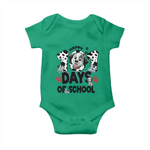 101 Days Of School Dalmatian Dogs Baby Onesie Happy 101th Day TS02 Irish Green Print Your Wear
