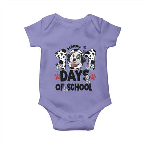 101 Days Of School Dalmatian Dogs Baby Onesie Happy 101th Day TS02 Violet Print Your Wear