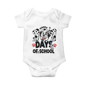 101 Days Of School Dalmatian Dogs Baby Onesie Happy 101th Day TS02 White Print Your Wear