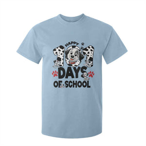 101 Days Of School Dalmatian Dogs T Shirt For Kid Happy 101th Day TS02 Light Blue Print Your Wear