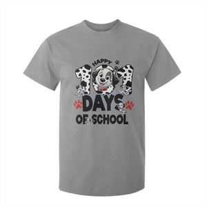 101 Days Of School Dalmatian Dogs T Shirt For Kid Happy 101th Day TS02 Sport Gray Print Your Wear