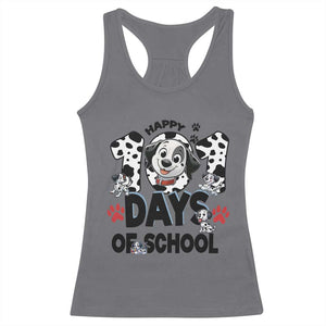 101 Days Of School Dalmatian Dogs Racerback Tank Top Happy 101th Day TS02 Charcoal Print Your Wear