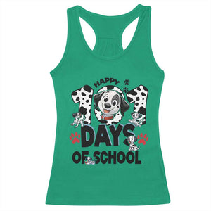 101 Days Of School Dalmatian Dogs Racerback Tank Top Happy 101th Day TS02 Irish Green Print Your Wear