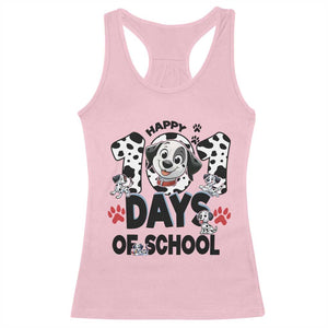 101 Days Of School Dalmatian Dogs Racerback Tank Top Happy 101th Day TS02 Light Pink Print Your Wear