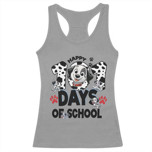 101 Days Of School Dalmatian Dogs Racerback Tank Top Happy 101th Day TS02 Sport Gray Print Your Wear