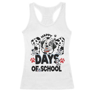 101 Days Of School Dalmatian Dogs Racerback Tank Top Happy 101th Day TS02 White Print Your Wear
