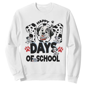 101 Days Of School Dalmatian Dogs Sweatshirt Happy 101th Day TS02 White Print Your Wear