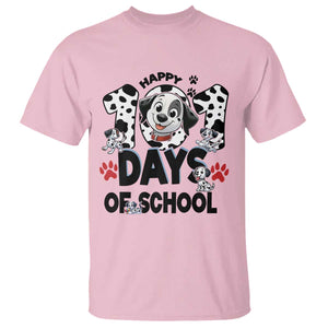 101 Days Of School Dalmatian Dogs T Shirt Happy 101th Day TS02 Light Pink Print Your Wear