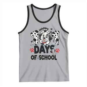 101 Days Of School Dalmatian Dogs Tank Top Happy 101th Day TS02 Athletic Heather Black Print Your Wear