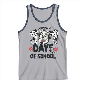 101 Days Of School Dalmatian Dogs Tank Top Happy 101th Day TS02 Athletic Heather Navy Print Your Wear