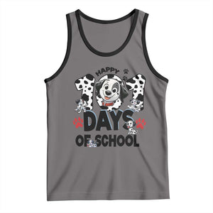 101 Days Of School Dalmatian Dogs Tank Top Happy 101th Day TS02 Deep Heather Black Print Your Wear