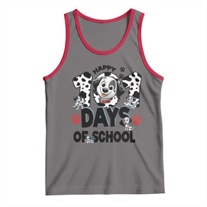 101 Days Of School Dalmatian Dogs Tank Top Happy 101th Day TS02 Deep Heather Red Print Your Wear
