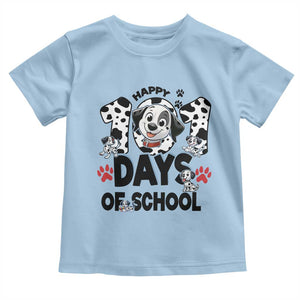 101 Days Of School Dalmatian Dogs Toddler T Shirt Happy 101th Day TS02 Light Blue Print Your Wear