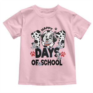 101 Days Of School Dalmatian Dogs Toddler T Shirt Happy 101th Day TS02 Light Pink Print Your Wear