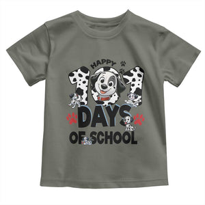 101 Days Of School Dalmatian Dogs Toddler T Shirt Happy 101th Day TS02 Military Green Print Your Wear