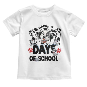 101 Days Of School Dalmatian Dogs Toddler T Shirt Happy 101th Day TS02 White Print Your Wear