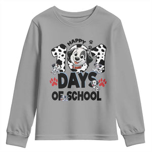 101 Days Of School Dalmatian Dogs Youth Sweatshirt Happy 101th Day TS02 Sport Gray Print Your Wear