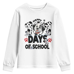 101 Days Of School Dalmatian Dogs Youth Sweatshirt Happy 101th Day TS02 White Print Your Wear