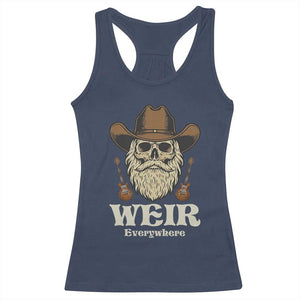 Weir Everywhere Western Skull Guitarist Racerback Tank Top Legendary Musician Memorial Retro Tribute for Fans TS02 Navy Print Your Wear