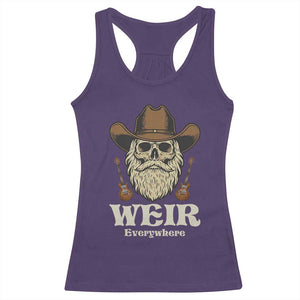 Weir Everywhere Western Skull Guitarist Racerback Tank Top Legendary Musician Memorial Retro Tribute for Fans TS02 Purple Print Your Wear