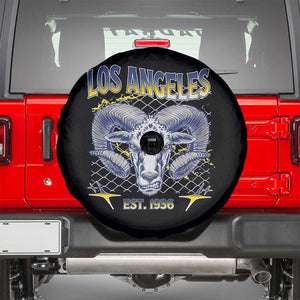 Cool Blue and Gold Ram Head Bighorn Sheep Graphic Spare Tire Cover Est 1936 Los Angeles Lover TS02 Black Print Your Wear