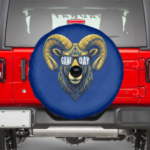Cool Ram Game Day Bighorn Sheep Graphic Spare Tire Cover Bold Blue and Gold Fan TS02 Royal Blue Print Your Wear