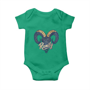 Ramily Bighorn Sheep Skull Ram Lover Vintage Baby Onesie TS02 Irish Green Print Your Wear