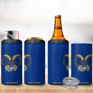 Ramily Bighorn Sheep Skull Ram Lover Vintage 4 in 1 Can Cooler Tumbler TS02 Print Your Wear